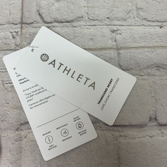 NWT Athleta Jupe-Short Transcend Skort Skirt Size Small Stretch Pull On D003 -20 - Picture 8 of 16